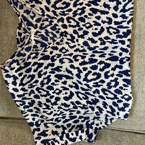 Lush navy oversized blouse